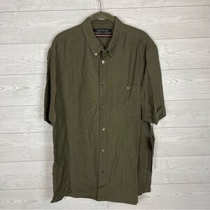 Timo Weiland Green Linen Button Down Blouse Size XL NWT